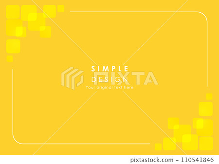 Simple rectangular geometric background frame yellow Simple rectangular geometric background frame yellow 110541846
