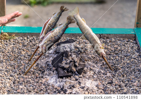 Charcoal-grilled river fish ~Blessings of nature~ Charcoal-grilled river fish ~Blessings of nature~ 110541898