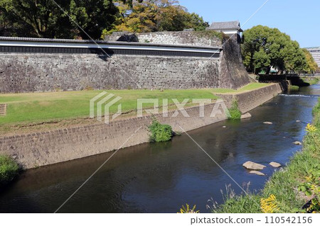 Kumamoto castle's long fence Kumamoto castle's long fence 110542156
