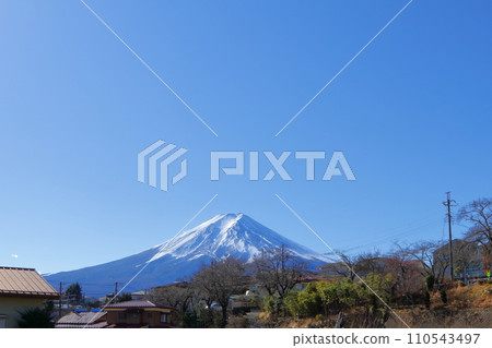 Mt. Fuji seen from Fujiyoshida, Yamanashi Prefecture Mt. Fuji seen from Fujiyoshida, Yamanashi Prefecture 110543497