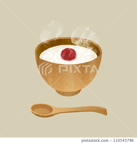 Plum rice porridge 110543796