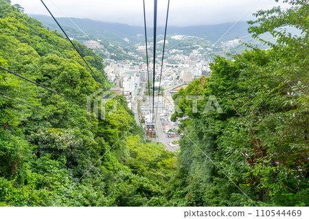 Shizuoka Prefecture: Cityscape seen from the Atami Ropeway Shizuoka Prefecture: Cityscape seen from the Atami Ropeway 110544469