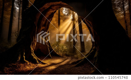 Forest where light shines (AI generation) Forest where light shines (AI generation) 110545748