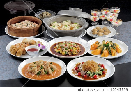 Luxury Chinese buffet food 110545799