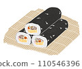 Illustration of multiple ehomaki (print style) 110546396