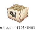 Setsubun peanut illustration (watercolor style) 110546401