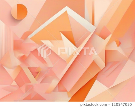 AI-generated content. abstract background in Peach Fuzz colors. High quality illustration commercial promotional 110547050
