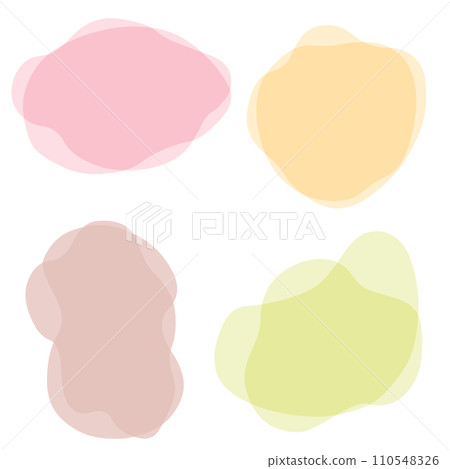 由兩個重疊的鬆散且流暢的形狀組成的框架。 110548326