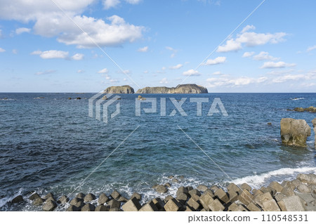 從新島三郎濱海灘眺望太平洋 從新島三郎濱海灘眺望太平洋 110548531