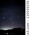 Orion constellation shining on Mt. Ontake 110549256