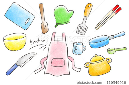 寬鬆簡約廚房套裝單品色彩模擬風格 110549916