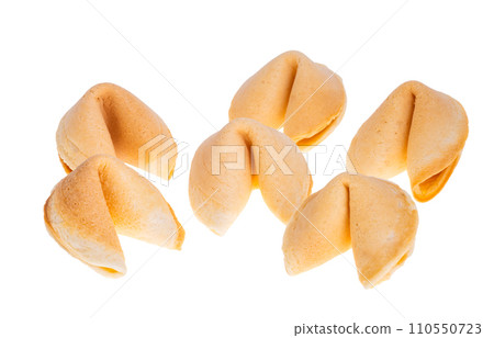 fortune cookie isolated fortune cookie isolated 110550723