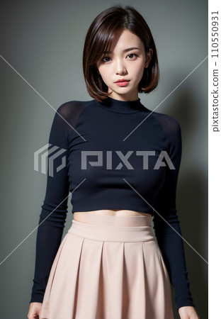 AI generated image [person] short hair woman 110550931