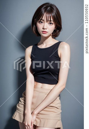 AI generated image [person] short hair woman 110550932