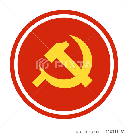 共產主義鐮刀和錘子圖標 110551481