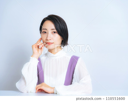 Beauty portrait of middle-aged woman Beauty portrait of middle-aged woman 110551600