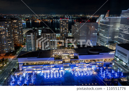 Night view around Yokohama Minatomirai Station from above (January 2024) 110551776