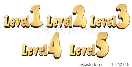3DCG角色【Level1/Level2/Level3/Level4/Level5】金色、金色 110552196