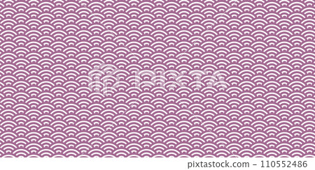 栗色青海波浪紋 栗色青海波浪紋 110552486
