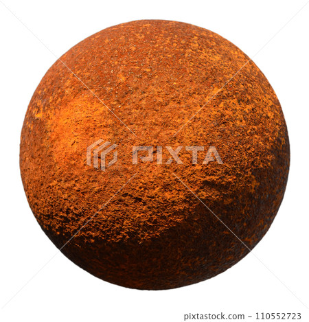 多年來已經生鏽的鐵球。 110552723