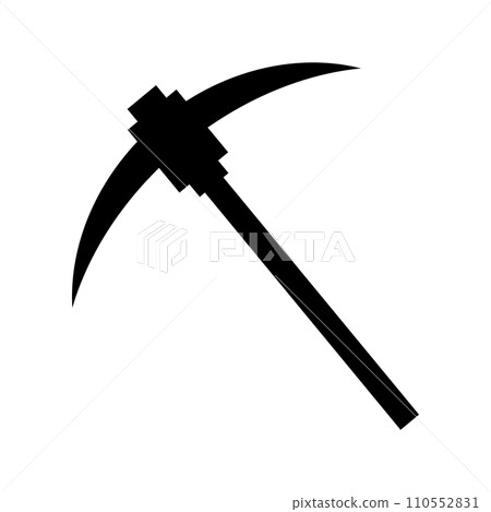 pickaxe silhouette 110552831
