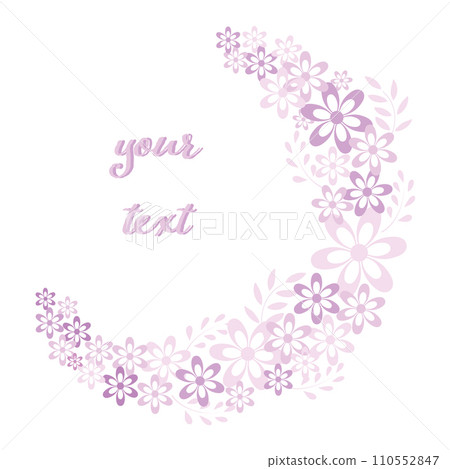 Pink floral desing vector illustration 110552847