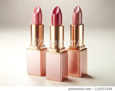 Luxury lipstick 3-piece set, graduated shades, AI-generated images adjusted Luxury lipstick 3-piece set, graduated shades, AI-generated images adjusted 110553506
