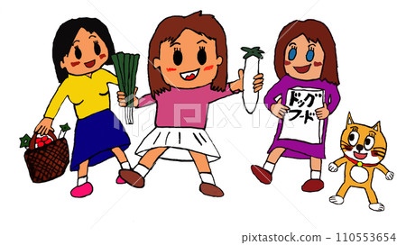 Housewife shopping at the supermarket 110553654