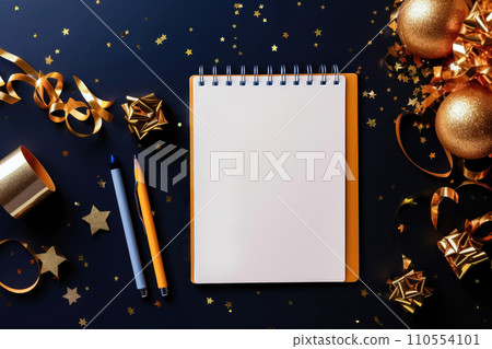 Festive Tablet for Holiday Wishes - Generative AI 110554101