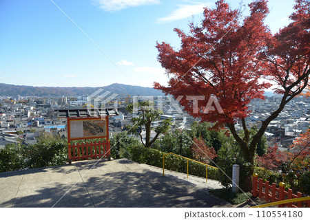 秋天的建國神社,從院內眺望京都市北區紫野 秋天的建國神社,從院內眺望京都市北區紫野 110554180