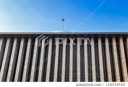 Istiklal wall and Islamic symbols in Jakarta, Indonesia Istiklal wall and Islamic symbols in Jakarta, Indonesia 110554550