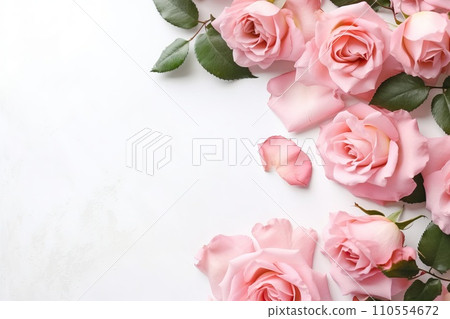 Occasion Delight: Elegant Pink Roses Background - Stock