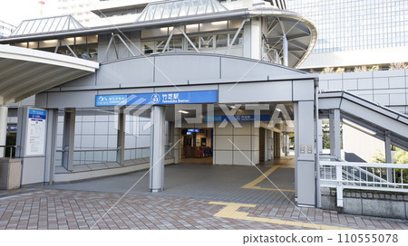 東京臨海新交通臨海線(百合鷗號)竹芝站出入口 東京臨海新交通臨海線(百合鷗號)竹芝站出入口 110555078