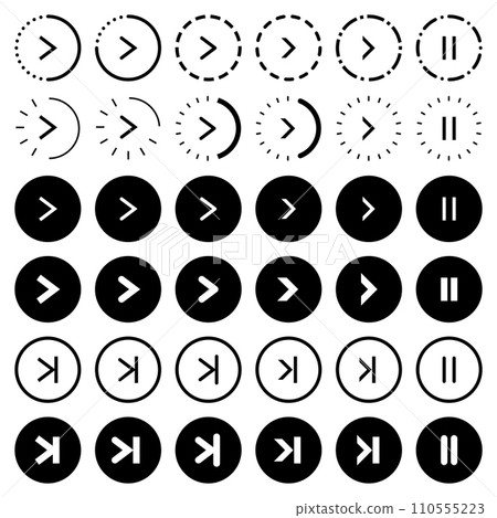 Arrow icon related to controller. 110555223