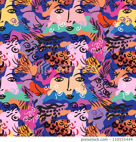Abstract modern people pattern 2 110555444