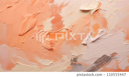 Creative Vision: Abstract Oil Painting on Canvas in Pastel Apricot - Generative AI Creative Vision: Abstract Oil Painting on Canvas in Pastel Apricot - Generative AI 110555447
