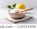 Kitchen Freshness Combo: Lemon and Baking Soda Cleaning Concept 110555494