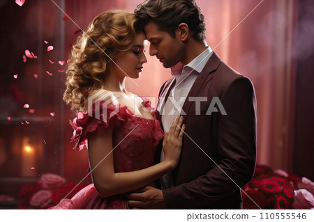 Closeness and Joy: Intimate Celebration of Love on Valentine's Day Closeness and Joy: Intimate Celebration of Love on Valentine's Day 110555546