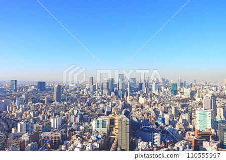 Shibuya Ward, Tokyo, downtown Shibuya and surrounding scenery 110555997