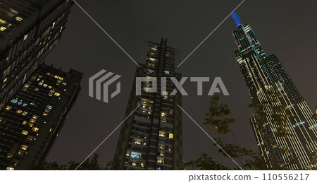 Landmark 81 and skyscrapers at night 110556217