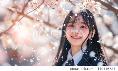 Cherry Blossom Fubuki and Female Student AI Generation 110556781