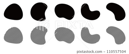 Striped shape frame Liquid abstract loose frame Vector Black Gray Striped shape frame Liquid abstract loose frame Vector Black Gray 110557504