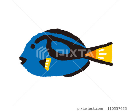 熱帶魚的手繪插圖 熱帶魚的手繪插圖 110557653