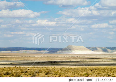 Gora Bokty rock formation, Mangystau desert landscape, Kazakhstan Gora Bokty rock formation, Mangystau desert landscape, Kazakhstan 110558238