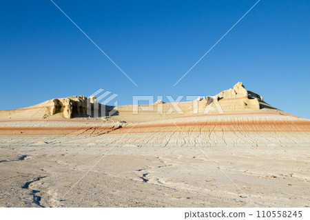 Mangystau desert landmark, Kyzylkup area. 110558245