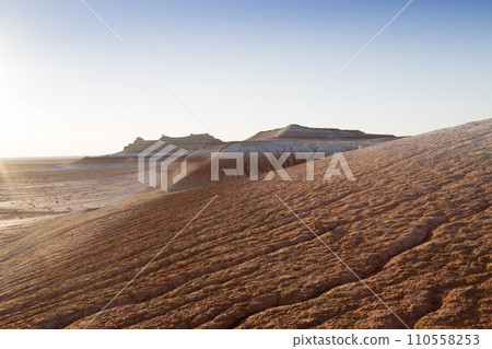 Mangystau desert landmark, Kyzylkup area. Mangystau desert landmark, Kyzylkup area. 110558253