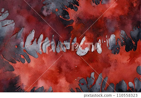 Ethereal Red Watercolor Abstraction background Ethereal Red Watercolor Abstraction background 110558323