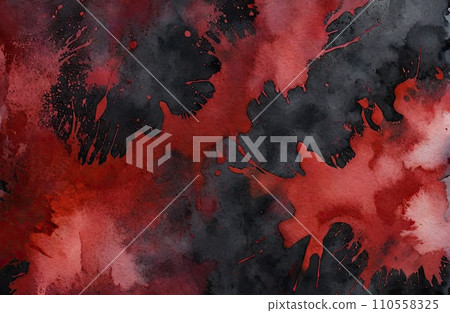 Ethereal Red Watercolor Abstraction background Ethereal Red Watercolor Abstraction background 110558325