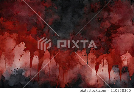 Ethereal Red Watercolor Abstraction background  110558360