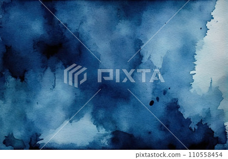 Ethereal Blue Watercolor Abstraction background Ethereal Blue Watercolor Abstraction background 110558454
